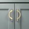 Amerdeco 10 Pack Brushed Satin Nickel and Gold Cabinet Pulls 3.75 Inch(96MMHole Centers Kitchen Cabinet Handles Cabinet Hardware Cupboard Handles Drawer Pulls&hellip;