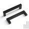 Goldenwarm 3-3/4 Inch 10 Pack Black Cabinet Handles Kitchen Drawer Pulls
