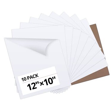 HTVRONT White Heat Transfer Vinyl Bundle, 10 Pack, 12" x 10