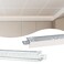 Muzata 10 Pack 6FT Drop Ceiling Main Beams White Galvanized Steel TT00