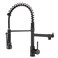 AIMADI Black Kitchen Faucet with Pull Down Sprayer,Matte Black