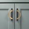 Amerdeco 6 Pack Champagne BronzeBlack Cabinet Pulls 3.75 Inch(96MMHole Centers Kitchen Cabinet Handles Hardware Kitchen Handles for Cabinets Cupboard Handles Drawer Pulls