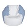 E-SeaRider Round Marine Beanbag (Medium, Multi(White/CarolinaBlue