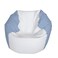 E-SeaRider Round Marine Beanbag (Medium, Multi(White/CarolinaBlue
