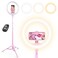 UBeesize 12" Ring Light with 62" Tripod Stand for Content Creation (Pink