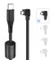 Gonifeto Dash Cam Power Cord, 10Ft USB C to Micro USB Dashcam Charger Cable