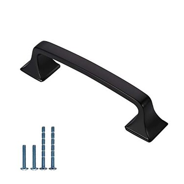 Amerdeco 10 Pack Matte Black Cabinet Pulls 3
