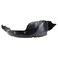 TRQ Front Right Inner Fender Liner Black Passenger Side