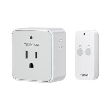 TESSAN Remote Control Outlet, 1 Remote1 Outlet
