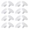 Deshionew 8 Sets Replacement Rivets for Crocs, White