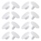 Deshionew 8 Sets Replacement Rivets for Crocs, White