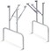 Tandefio 2 Pcs Folding Table Legs Banquet Table Legs, 28'', Silver