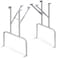 Tandefio 2 Pcs Folding Table Legs Banquet Table Legs, 28'', Silver