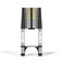 JADDUO Telescoping Ladder, 20.3 FT, Rectangular, Heavy Duty, Silver