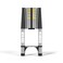 JADDUO Telescoping Ladder, 20.3 FT, Rectangular, Heavy Duty, Silver