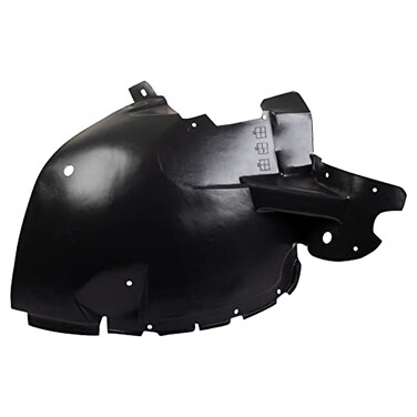 TRQ Front Right Forward Inner Fender Liner Black Passenger Side