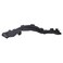 TRQ Front Right Inner Fender Liner Black Passenger Side