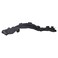 TRQ Front Right Inner Fender Liner Black Passenger Side