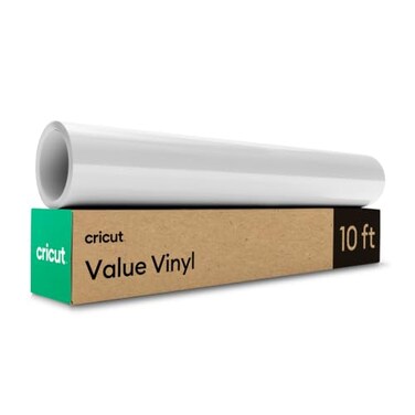 CricutValue Permanent Vinyl, White (12 in x 10 ft