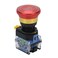 MARSTEK Emergency Stop Button 10A 440V Latching Push Button Switch, 22mm Aluminum Alloy Round E-Stop Button, IP65 Waterproof Self-Locking Shut Off Switch