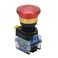 MARSTEK Emergency Stop Button 10A 440V Latching Push Button Switch, 22mm Aluminum Alloy Round E-Stop Button, IP65 Waterproof Self-Locking Shut Off Switch