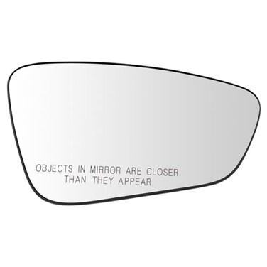 TRQ Passenger Side Mirror Glass Snap On Clear