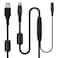Asobilor CC2900e Webcam Cable Replacement for Logitech CC2900e CC3500e / PTZ Pro Webcam Power Cable Data Cable, 10FT