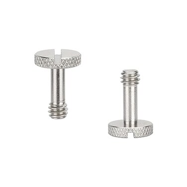 CAMVATE 1/4"-20 Long Slotted Knurled Captive Mounting Screw (2-Pack-3443