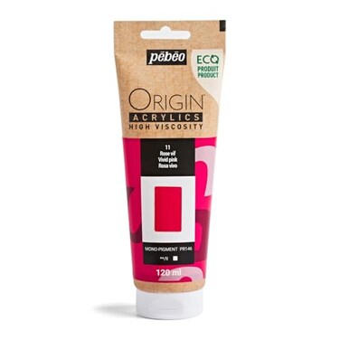 PEBEO Origin Acrylics 120ml Matte Acrylic Paint, Vivid Pink