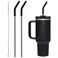Bluwing Replacement Metal Straws with Silicone Tip for 40oz Stanley Cup