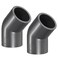 PATIKIL UPVC Pipe Fitting Elbow Schedule 80 1" Socket 45 Degree, 2 Pack