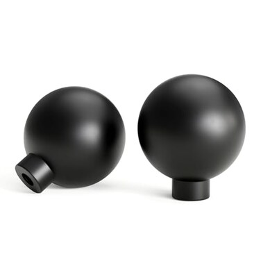 Goldenwarm 10 Pack Black Cabinet Knobs Kitchen Knobs for Cabinets