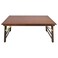 UNICOO Bamboo Folding Table, Coffee Table, Kids Rectangular Foldable Activity Table for Arts, Crafts, StudyPicnic, Eco-Friendly, Space-Saving Design, No Assembly Required (Antique Brown