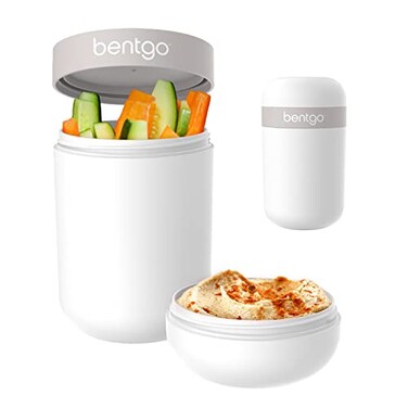 Bentgo Snack Cup, Leak-Proof Snack Container with Toppings Compartment