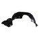 TRQ Front Right Inner Fender Liner Black Passenger Side