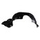 TRQ Front Right Inner Fender Liner Black Passenger Side