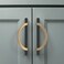 Amerdeco 10 Pack Black Brushed Gold Cabinet Pulls 5 Inch(128MMHole Centers Kitchen Cabinet Handles Hardware Kitchen Handles for Cabinets Cupboard Handles Drawer Pulls…
