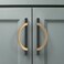 Amerdeco 10 Pack Black Brushed Gold Cabinet Pulls 5 Inch(128MMHole Centers Kitchen Cabinet Handles Hardware Kitchen Handles for Cabinets Cupboard Handles Drawer Pulls…