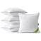 MIULEE 18x18 Outdoor Pillows Pack 4 Waterproof Pillow Inserts