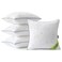 MIULEE 18x18 Outdoor Pillows Pack 4 Waterproof Pillow Inserts
