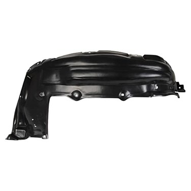 TRQ Front Right Rearward Inner Fender Liner Black Passenger Side