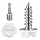MewuDecor8 x 5/8" White Painted Hex Washer Head Self Tapping Screws, Self Piercing Gutter Screws, Socket Bit Included, 100 PCS