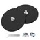 Magnetpro 2 Pieces Strong Rubber Coated Mounting Magnets 120 LB