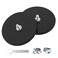 Magnetpro 2 Pieces Strong Rubber Coated Mounting Magnets 120 LB