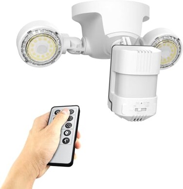 SANSI 25W 3000LM Motion Sensor Outdoor Lights, Remote Control, Standard