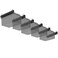 Fixirons 6 Pack Overhead Storage Bin Rack Heavy Duty Rack Ceiling Garage Storage