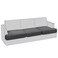 PrinceDeco Stretch T Cushion Sofa Slipcovers 3 Piece,Pets Friendly,Gray