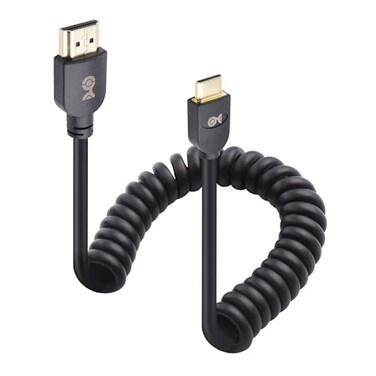 Cable Matters 48Gbps 8K Mini HDMI Coiled Cable, 1-3ft