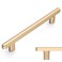 Amerdeco 10 Pack Brushed Brass Cabinet Pulls 6.3 Inch(160mmHole Center Drawer Pulls Cabinet Hardware Kitchen Cabinet Handles for Bathroom ZH0065