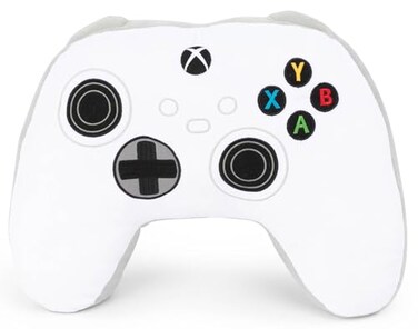 Jay Franco Xbox Controller Video Game Kids Plush Pillow Buddy for Boys, White